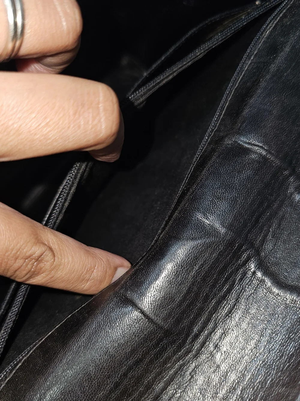 Chanel Black Patent Leather Shoulder Bag